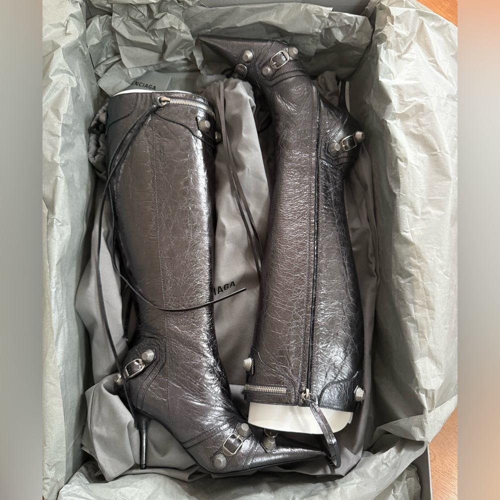 Balenciaga Cagole Metallic Boots